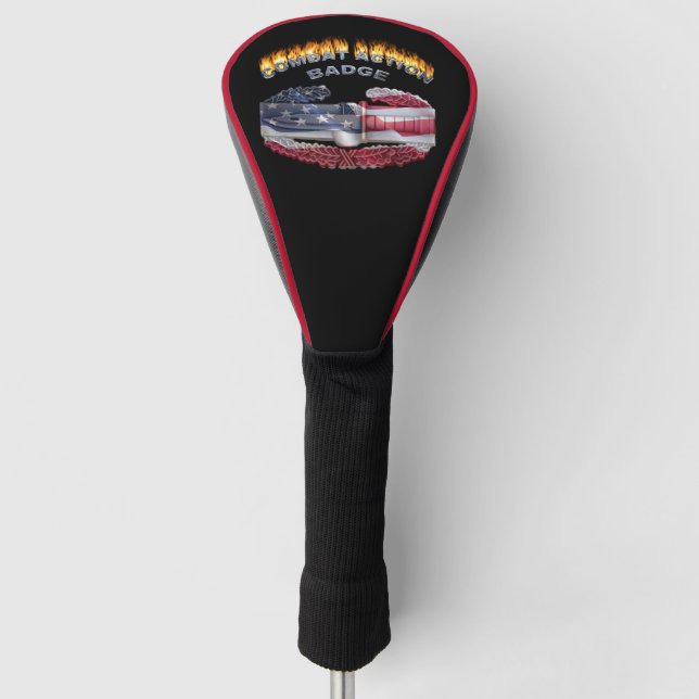Funda Para Palo De Golf Medalla de Acción de Combate “Ardiente” (Anverso)