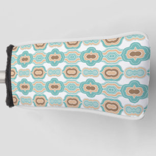Funda Para Palo De Golf Medallón marrón/azul/tan colorido