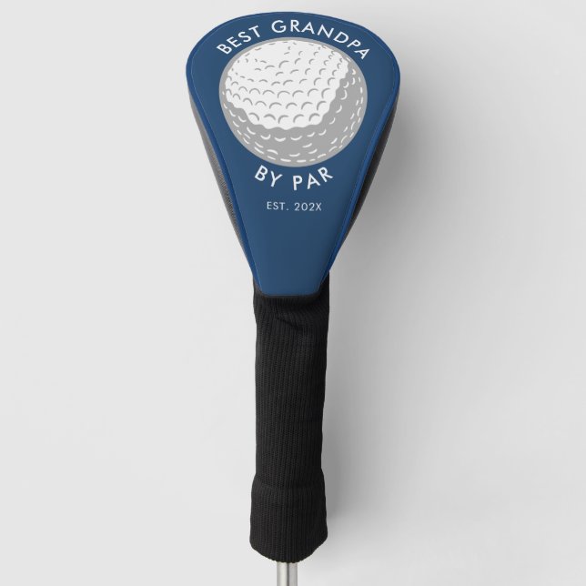Funda Para Palo De Golf Mejor Abuelo De Par Modern Personalizado (Anverso)