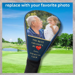 Funda Para Palo De Golf Mejor abuelo por foto de Par Personalizado<br><div class="desc">Personalizado foto portada de golf con foto personalizada y fondo azul oscuro. Personalizar estas tapas de cabeza de golf con tu foto familiar favorita para tu mejor abuelo. Un gran regalo para todos los golfistas, amantes del golf. Cualquier pregunta de diseño, sólo tiene que enviar un chat o un correo...</div>