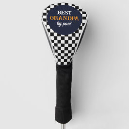 Funda Para Palo De Golf Mejor cheque en blanco y negro moderno para el abu