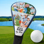 Funda Para Palo De Golf MEJOR DAD DE PAR Personalizado 4 Collage de fotos<br><div class="desc">Mejor Papá Por Par... Dos de tus cosas favoritas, golf y tus hijos! Ahora puedes llevarlos contigo mientras juegas 18 agujeros . Presentar el regalo perfecto para el padre amante del golf en tu vida: una cubierta personalizada de cabeza de golf con un toque moderno. Esta portada personalizado incluye la...</div>