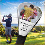 Funda Para Palo De Golf Mejor DAD de Par Personalizado Photo *<br><div class="desc">Personalizado foto portada de golf con foto personalizada y fondo blanco con algo de amor especial añadido de su club de fans. Personalizar estas tapas de cabeza de golf con tu foto familiar favorita para tu mejor padre. Un gran regalo para todos los golfistas, amantes del golf. Cualquier pregunta de...</div>