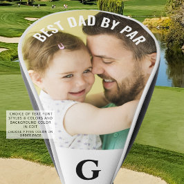 Funda Para Palo De Golf MEJOR DAD POR PAR Foto Monograma Tapa de cabeza de
