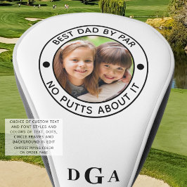 Funda Para Palo De Golf MEJOR DAD POR PAR Photo Monogram Funny