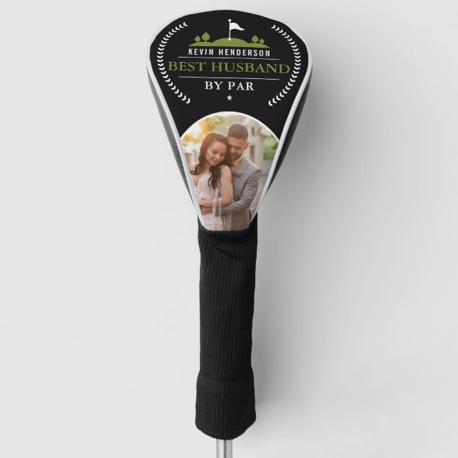 Funda Para Palo De Golf Mejor Esposo Personalizado Por Par Photo (Anverso)