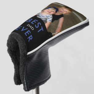 Funda Para Palo De Golf Mejor foto de papá nunca Putter Azul y Negro
