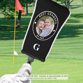 Funda Para Palo De Golf MEJOR GRANDPA DE PAR Monogram Photo Personalizado