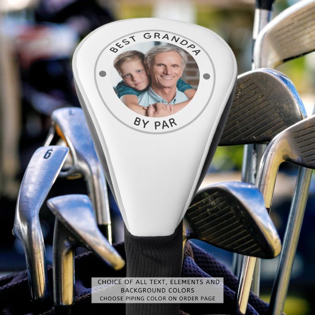 Funda Para Palo De Golf MEJOR GRANDPA DE PAR Photo Monogram (Subido por el creador)