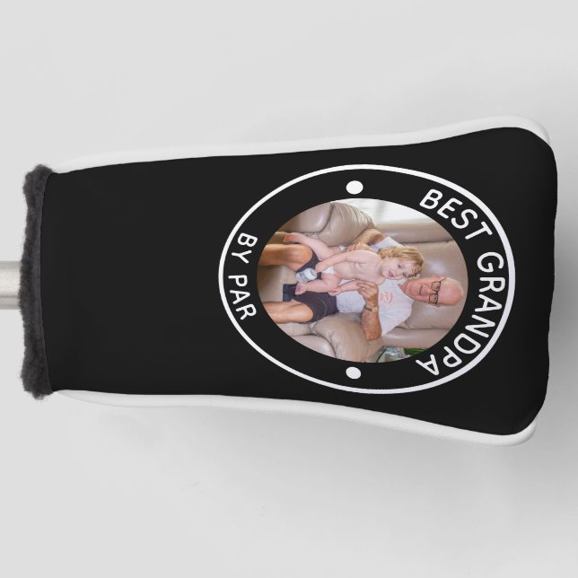 Funda Para Palo De Golf MEJOR GRANDPA DE PAR Photo Monogram (Anverso)