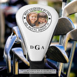 Funda Para Palo De Golf MEJOR GRANDPA DE PAR Photo Monogram Funny<br><div class="desc">Para el abuelo especial apasionado por el golf, cree una cubierta exclusiva para el cabezal de golf fotográfico con el título editable BEST GRANDPA BY PAR - NO PUTTS ABOUT IT or your personalizado text y personalizada con una imagen y su monograma en la elección de estilos de fuente y...</div>