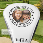 Funda Para Palo De Golf MEJOR GRANDPA DE PAR Photo Monogram Funny<br><div class="desc">Para el abuelo especial apasionado por el golf, cree una cubierta exclusiva para el cabezal fotogolf con el título editable BEST GRANDPA BY PAR - NO PUTTS SOBRE TI o su texto personalizado y personalizado con una imagen y su monograma en la elección de estilos de fuente y combinaciones de...</div>