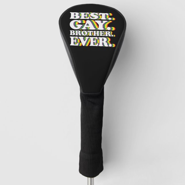 Funda Para Palo De Golf Mejor Hermano Gay Familia LGBTQ Orgullo arcoiris (Anverso)