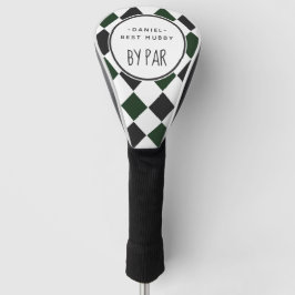 Funda Para Palo De Golf Mejor Hubby de Par Green Plaid
