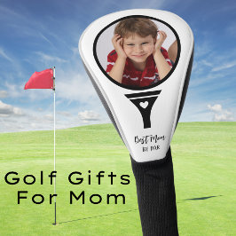 Funda Para Palo De Golf Mejor Mamá De Par Black Y White