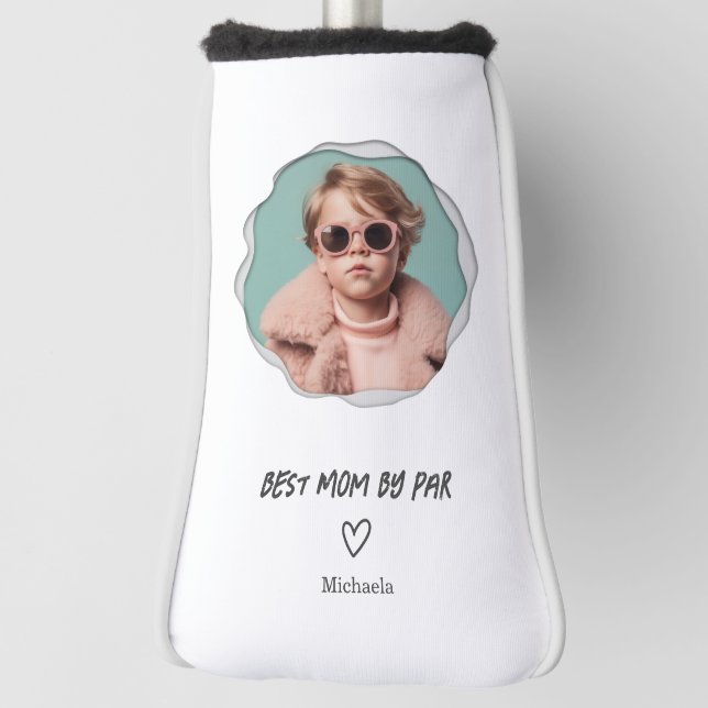 Funda Para Palo De Golf Mejor Mamá Moderna de Par Photo Mother (Girar 90)