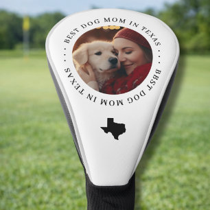 Funda Para Palo De Golf Mejor Mamá Perro en Texas Foto Personalizada