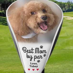 Funda Para Palo De Golf Mejor Mamá Perro Por Foto Nombre Huella de Pata Cr