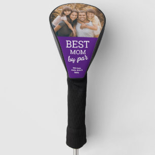 Funda Para Palo De Golf Mejor Mamá por Foto Personalizada Moderno Violeta