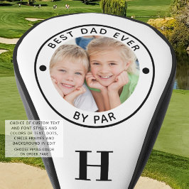Funda Para Palo De Golf MEJOR PADRE DE LA HISTORIA POR PAR Monogram Photo