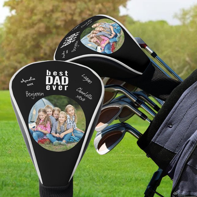 Funda Para Palo De Golf Mejor Papá Firmado Foto Negra (Subido por el creador)