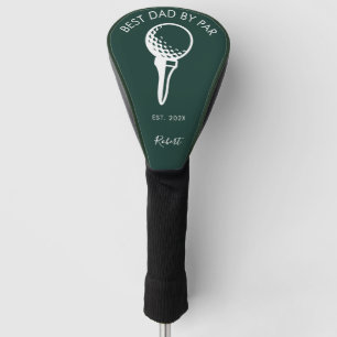 Funda Para Palo De Golf Mejor papá Minimalista por guión de Personalizado