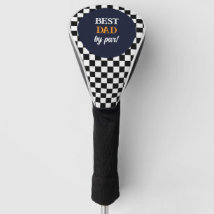 Funda Para Palo De Golf Mejor Papá Moderno Cuadros en Blanco y Negro