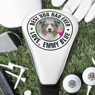 Funda Para Palo De Golf Mejor Papá Perro del Mundo Foto de Mascota