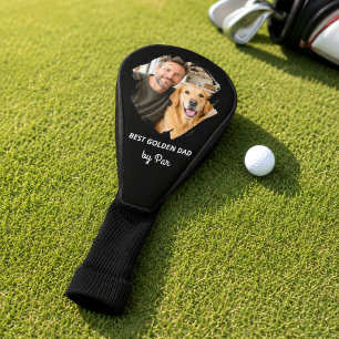 Funda Para Palo De Golf Mejor papá perro dorado negro
