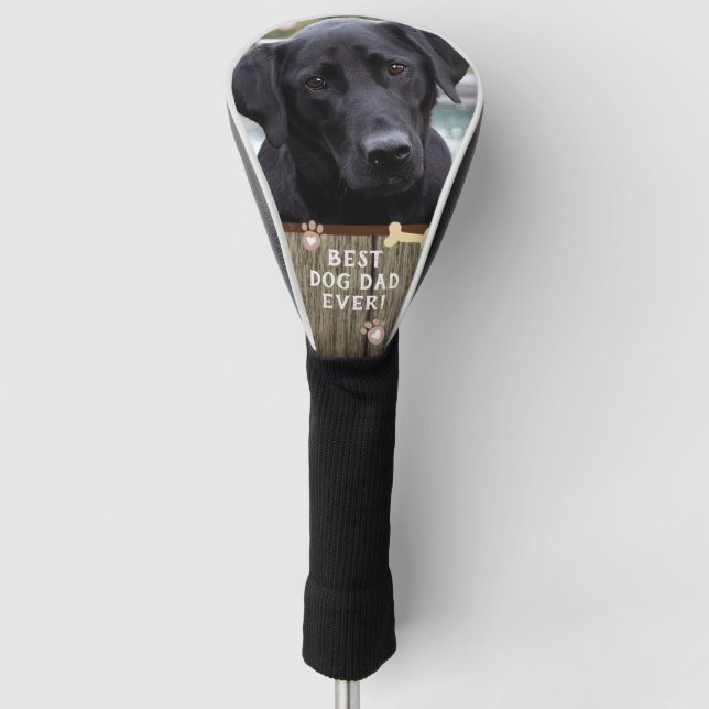 Funda Para Palo De Golf Mejor Papa perro jamás una foto (Anverso)