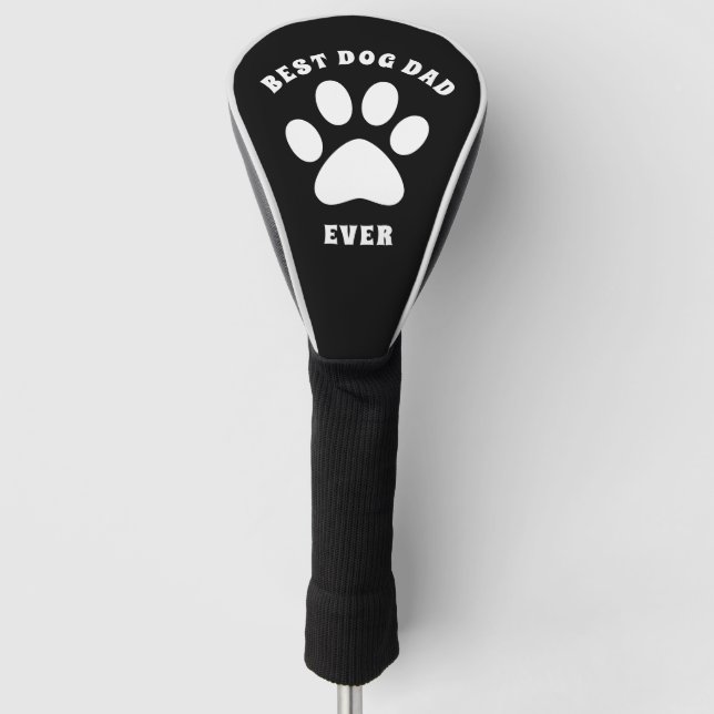 Funda Para Palo De Golf Mejor Papá Perro Personalizado Texto Personalizado (Anverso)