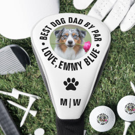 Funda Para Palo De Golf Mejor Papá Perro Por Par Foto de Mascota