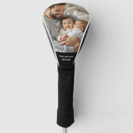 Funda Para Palo De Golf Mejor papá personalizado nombre y foto