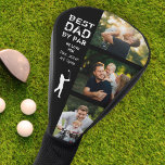 Funda Para Palo De Golf Mejor Papá Por Foto De Par Guay Día Del Padre Golf<br><div class="desc">Regalo del Día del Padre Personalizado de Guay para el mejor papá de la historia. Un moderno mensaje de tipografía angustiada que lee BEST DAD BY PAR así como un mensaje personalizado junto a un collage de 3 fotos familiares hacen de esta cubierta de la cabeza de golf un regalo...</div>