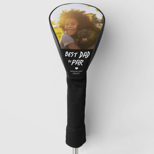 Funda Para Palo De Golf Mejor Papá Por Foto De Par Personalizado (Anverso)