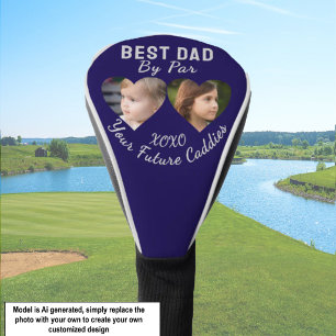 Funda Para Palo De Golf Mejor Papá Por Par 2 Niños Fotocolage Regalo Golfi