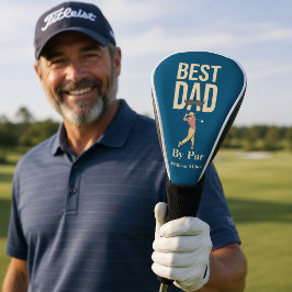 Funda Para Palo De Golf Mejor Papá Por Par Bigote Divertido Swing de Golf