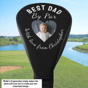 Funda Para Palo De Golf Mejor Papá por Par Foto Personalizada Verde Negro
