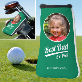 Funda Para Palo De Golf Mejor papá por Par Kid's Photo Name Green Putter