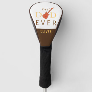 Funda Para Palo De Golf Mejor Papá Que Nunca Marrón Naranja Amarillo Guita