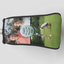 Funda Para Palo De Golf Mejor papá que Par Collage de fotos Putter