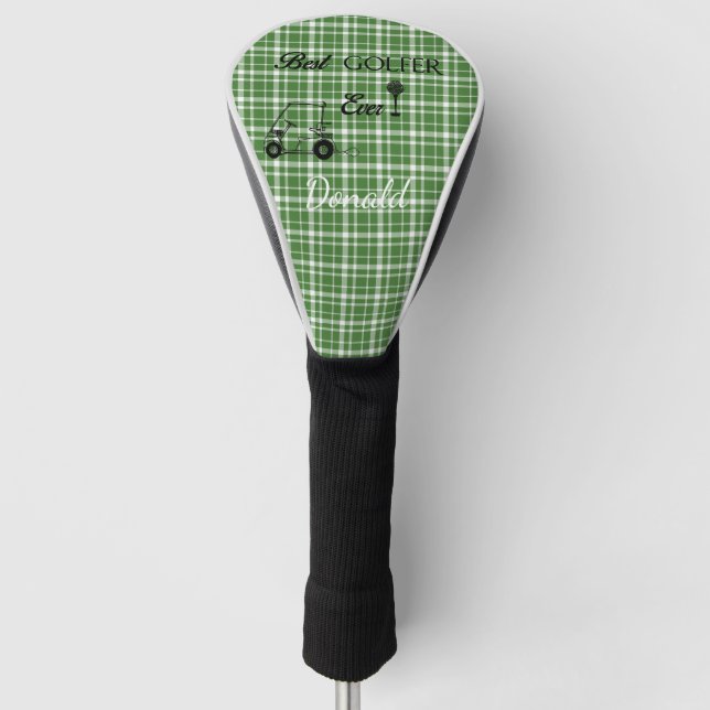 Funda Para Palo De Golf Mejor Placa Verde Golfer (Anverso)