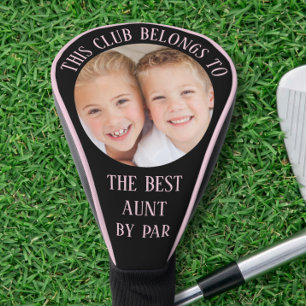 Funda Para Palo De Golf Mejor Tía De Par Photo Pink Black