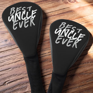 Funda Para Palo De Golf Mejor Tío del Mundo Moderno Grunge Blanco y Gris