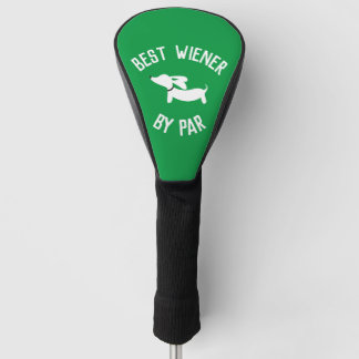 Funda Para Palo De Golf Mejor Wiener de Par Punny Dachshund cubierta de ca