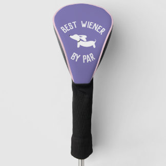 Funda Para Palo De Golf Mejor Wiener de Par Punny Dachshund cubierta de ca