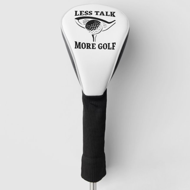 Funda Para Palo De Golf Menos charla más golf (Anverso)