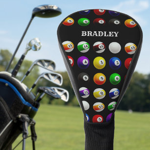 Funda Para Palo De Golf Mesa de billar Balas de billar Patrón negro