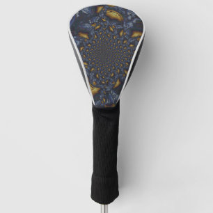 Funda Para Palo De Golf Metalizado de fundición azul dorada y plateada