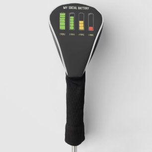 Funda Para Palo De Golf Mi batería social introverte el humor social